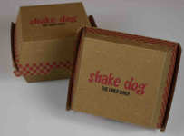 SHAKE DOG BURGER BOX F FLUTE X250
